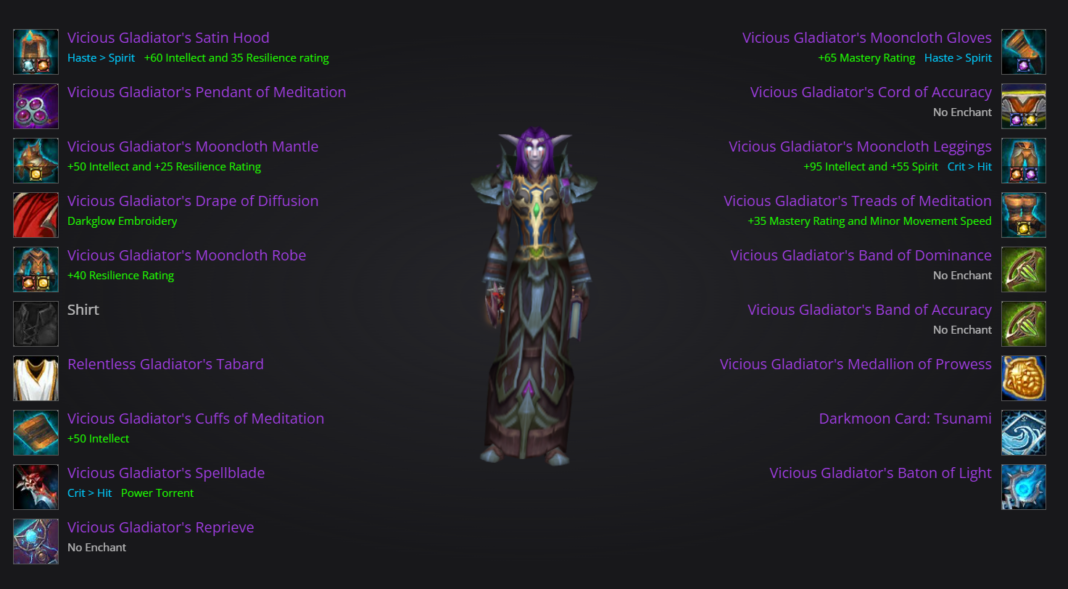Best Gear & Stats for Discipline Priests Cataclysm PvP Guide Skill