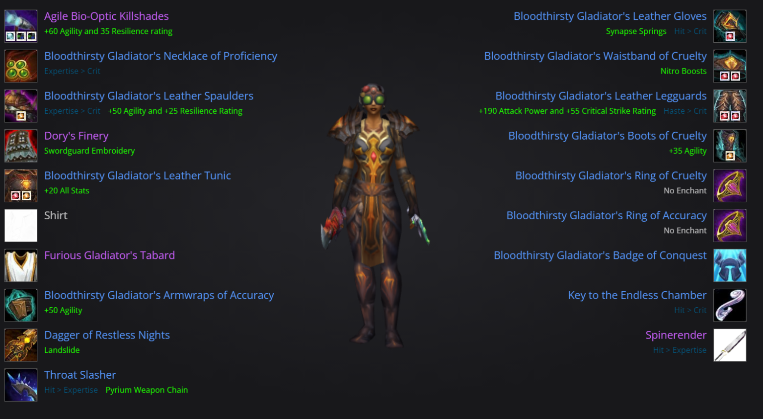 Best Gear & Stats for Subtlety Rogues – Cataclysm PvP Guide - Skill Capped