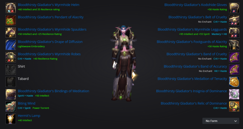 Best Gear & Stats for Balance Druids Cataclysm PvP Guide Skill Capped